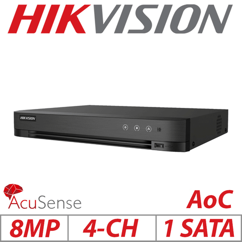 Hikvision 4CH 8MP AcuSense DVR H.265 iDS-7204HUHI-M1-XT