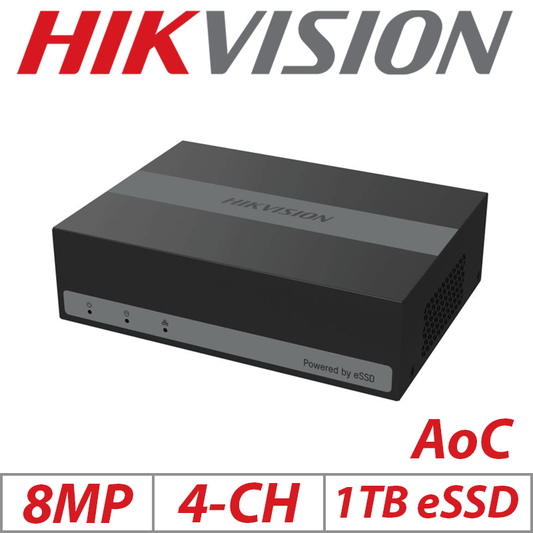 5MP 4-CH HIKVISION ACUSENSE WITH 1TB ESSD IDS-E04HUHI-B(STD)